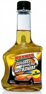 0.3л OIL TREATMENT Присадка к маслу для уменьшения дымности и увеличения вязкости, уменьшает трение, очищает масляную систему и предотвращает закоксовку колец RUNWAY RW3028 Купить в Украине