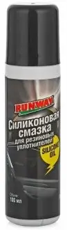 0.1л SILICONE OIL Силіконова олива для догляду за гум. ущільнувачем RUNWAY RW6131 Купити в Україні