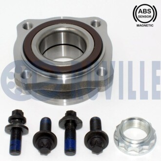 Подшипник ступицы (задней) BMW 5 (F10/F11)/6 (F06/F12)/7 (F01-F04) 07-18 (+ABS) RUVILLE 221609 (фото 1)