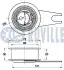 Фото Ролик ГРМ Audi 80/Seat Toledo/VW Golf III/Passat 1.9TDI 91-99 (натяжний) (66.8х30.1) RUVILLE (540342) зображення 2