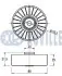 Фото Ролик генератора Fiat Doblo 1.9JTD 01- (паразитний) (80х25) RUVILLE (540436) зображення 2