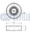 Ролик генератора BMW 3/5/7/Opel Omega B 2.5TD 94-03 (паразитний) (80х24.5) (знятий з виробництва) RUVILLE 540449 (фото 2)