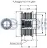 Фото Шків генератора VW T5/Caddy/Crafter RUVILLE (541035) зображення 2