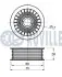Фото Ролик генератора Opel Vectra/Renault Espace 3.0CDTi/3.0dCi/3.0Tid 01- (паразитний) (69.5х22.7) RUVILLE (541449) зображення 2