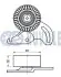 Фото Ролик генератора Renault Kangoo 1.5dCi (натяжний) (65х26) RUVILLE (541469) зображення 2