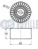 RENAULT Ролик паразитный ALASKAN 2.3 17-, CLIO IV (BH_) 0.9 12-, ESPACE IV (JK0/1_) 2.0 06-, NISSAN, FIAT, DACIA, OPEL, SMART, DB RUVILLE (541813) изображение 2