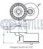 Фото CITROEN Натяжной ролик C4,C5,Scudo,Focus,C-Max,Kuga 2,0TDCI RUVILLE (542031) зображення 2
