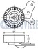 Ролик генератора Audi A3/Q3/VW Jetta 2,5 06- (паразитний) (65х22) RUVILLE 542140 (фото 2)