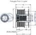Фото Шків генератора Opel Insignia 2.0 CDTI 08- (6PK) RUVILLE (542372) зображення 2