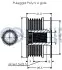 Шкив генератора Fiat Bravo/Stilo/Opel Astra/Vectra 1.9 JTD/CDTI 04-14 RUVILLE (542386) изображение 2