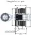Фото Шків генератора VW Caddy IV 2.0TDI 15-/Crafter 2.0TDI 11-16, 6PK RUVILLE (542387) зображення 2