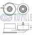 Фото Натяжник ременя генератора Hyundai Santa Fe/Kia Sportage 2.0CRDi/2.2CRDi 09- (65x27) RUVILLE (542449) зображення 2