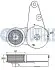 FORD Натяжитель пояса FIESTA VI 1.6 ST 13-, FOCUS III 1.5 EcoBoost 14-, KUGA II (DM2) 1.5 14-, VOLVO S60 II 10-15, V70 III (135) 1.6 11-15 RUVILLE (542498) изображение 2
