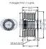 Фото Шків генератора Opel Meriva 1.4 10-17 RUVILLE (542505) зображення 2