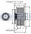 Фото Шків генератора Mazda CX-7 2.3MZR DISI Turbo/2.5MZR, 06/06 - 12/14 RUVILLE (542506) зображення 2
