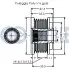 Фото Шків генератора Opel Antara/Chevrolet Captiva/Cruze 2.0D/2.2D 09 RUVILLE (542508) зображення 2