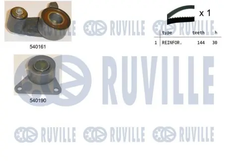 VOLVO ремень ГРМ + 2 ролика + крепление S70, V70 I 2.0/2.4 RUVILLE 550091 Купить в Украине