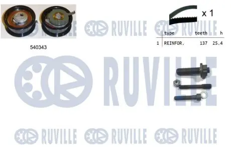Комплект ГРМ VW T4 1.9D/TD (55426) RUVILLE 550225 Купити в Україні