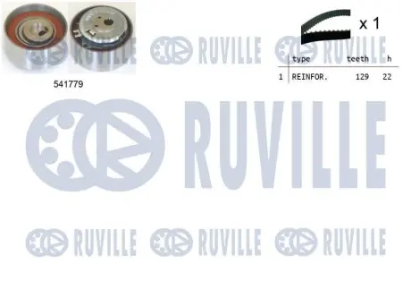 Комплект ГРМ Fiat Doblo 1,2-1,4 01 RUVILLE 550264 Купити в Україні