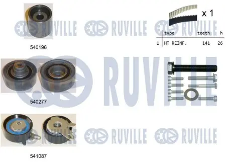 Комплект ГРМ VW Crafter 2.5TDI 06 RUVILLE 550504 Купити в Україні
