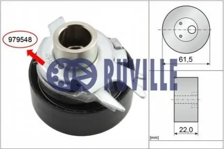 Ролик натяжний RUVILLE 55248