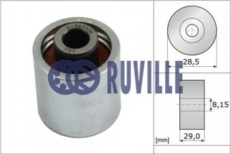 Обвідний ролик ременя ГРМ RUVILLE 55773 Купити в Україні