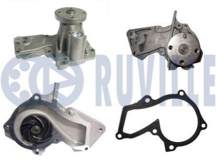 FORD Помпа воды Fiesta V, VI, Focus II, Fusion, Kuga II, Mondeo IV, B-Max, C-Max, Transit Connect 1.25/2.0 02- RUVILLE 561422A (фото 1)