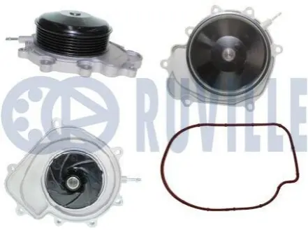 Помпа води MB C-class (W204)/E-class (W212)/Vito (W447) 2.2CDI OM651 08- (Switch)(R/B)(7 лоп)(6кан) RUVILLE 561525 Купити в Україні