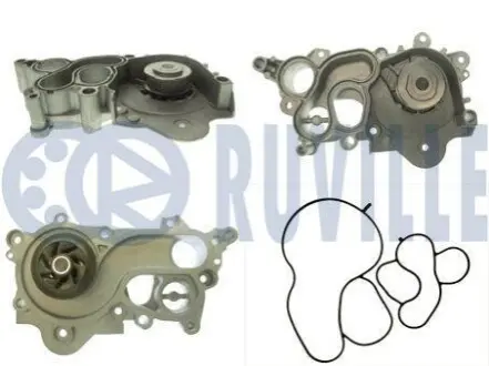 Помпа води Audi A3 1.4TFSI 12-14/Seat Ibiza IV/V/Skoda Fabia III/VW Polo 1.0/1.0TSI 14-(без корпусу) RUVILLE 561537 Купити в Україні