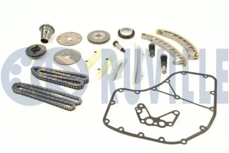 Комплект ланцюга ГРМ Iveco/Fiat Ducato 3.0JTD 06 RUVILLE 580091 Купити в Україні