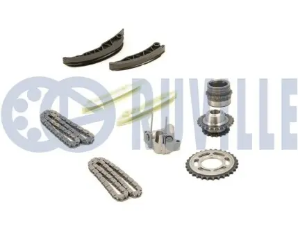 Комплект цепи ГРМ BMW 3 (E46/E91)/5 (E60) 2.0D-3.0D 01-13 (66/74 звеньев) (симплекс)) (M47N/M57N/2) RUVILLE 580155 Купить в Украине