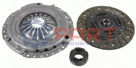 Фото Комплект зчеплення VW T4 1.9D/TD 91- (d=216mm) (+вижимний) SACHS (3000208002) зображення 1