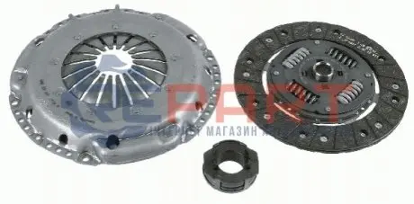 Фото Комплект зчеплення VW Caddy 1.9 TDI/ T4 2.5D 90-06 (d=226mm) (+вижимний) SACHS (3000332001) зображення 1