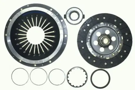 Комплект зчеплення з підшипником (240мм) PORSCHE 911, 911 TARGA 3.6/3.8 12.88-09.97 SACHS 3000551001