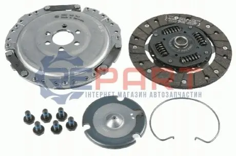 Комплект зчеплення VW Caddy II 1.9SDI 95-04 (d=210mm) SACHS 3000822601 Купити в Україні