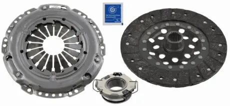 Комплект зчеплення з підшипником (225мм) TOYOTA AVENSIS, COROLLA, COROLLA VERSO, RAV 4 II 2.0D 10.99-03.09 SACHS 3000951181