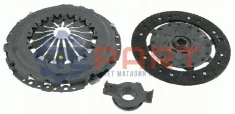 Фото Комплект зчеплення Fiat Doblo 1.9 JTD 01- (d=230mm) (+вижимний) SACHS (3000951531) зображення 1