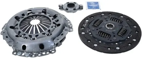 Комплект зчеплення з підшипником (200мм) AUDI A2 VW LUPO I 1.2D 07.99-08.05 SACHS 3000 951 702