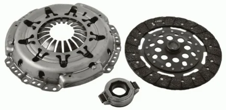 Комплект зчеплення з підшипником (240мм) NISSAN ALMERA II, ALMERA TINO, PRIMERA, X-TRAIL I 2.2D 03.00 SACHS 3000951869