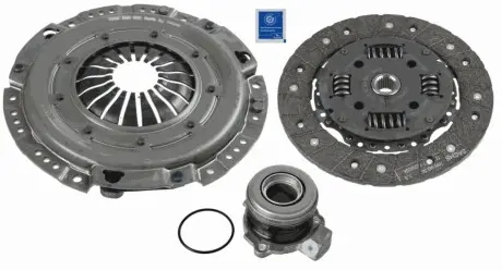 Комплект зчеплення з гідравлічним підшипником (220мм) OPEL ASTRA G, VECTRA B 1.6/1.8/2.0 09.95-01.05 SACHS 3000 990 007 Купити в Україні