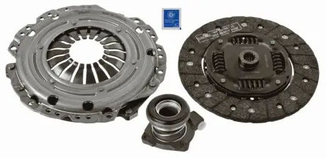 Комплект зчеплення з гідравлічним підшипником (205мм) OPEL ASTRA G, VECTRA B, ZAFIRA A 1.8 10.95-10.05 SACHS 3000990211