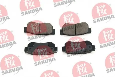 Колодки гальмівні (задні) Hyundai Tucson 2.0 CRDi 04-10 SAKURA 601-05-4630 Купити в Україні
