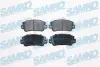 Колодки гальмівні (передні) Fiat Panda/Regata/Seat Ibiza/Terra 81-04 (Bosch) SAMKO (5SP006) зображення 1