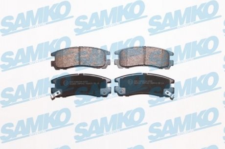 Тормозные колодки, дисковый тормоз.) SAMKO 5SP043 (фото 1)