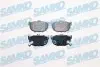 Колодки гальмівні (задні) Hyundai Elantra/Kia Cerato 00- (85.6x46.3) SAMKO (5SP089) зображення 1
