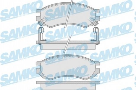 Тормозные колодки, дисковый тормоз.) SAMKO 5SP1008 (фото 1)