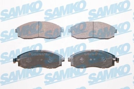 Гальмівні колодки, дискове гальмо (набір) SAMKO 5SP1015