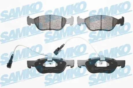 Гальмівні колодки, дискове гальмо (набір) SAMKO 5SP1076