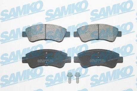 Гальмівні колодки, дискове гальмо (набір) SAMKO 5SP1188 (фото 1)
