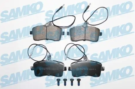 Гальмівні колодки, дискове гальмо (набір) SAMKO 5SP1196